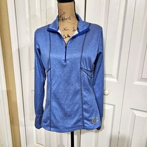 Florida Gators Blue 1/4 Zip Long Sleeve Athletic Pullover Size L